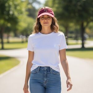 Vintage Twins Enterprise Arizona State Crimson Embroidered Logo Visor